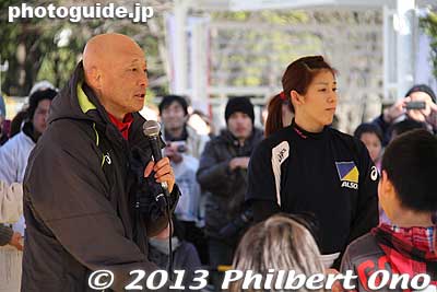 Three-time wrestling gold medalist Saori Yoshida.
Keywords: tokyo koto ward big sight marathon 2013 saori yoshida japansports