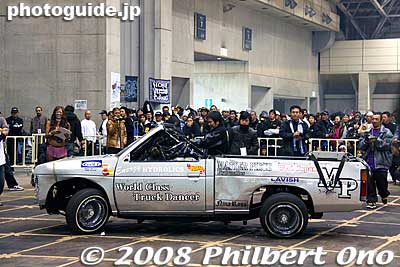 The climax was this small truck dancing via remote control. See [url=http://www.youtube.com/watch?v=6061BFXc1_M]my YouTube video here.[/url]
Keywords: tokyo chiba makuhari lowrider car show automobile vintage 