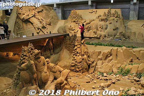 Keywords: tottori Sand Museum sculptures