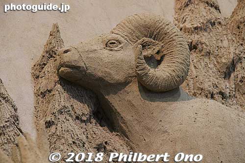 Ram
Keywords: tottori Sand Museum sculptures