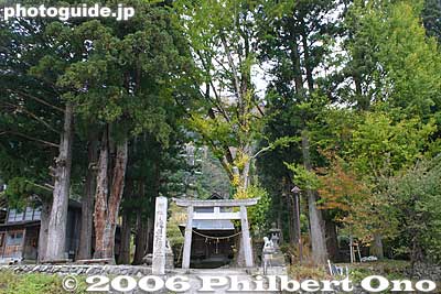 Shrine
Keywords: toyama nanto ainokura gassho-zukuri thatched roof house minka torii