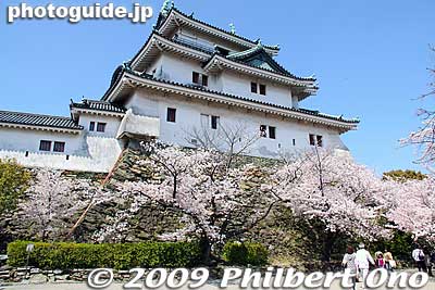 Wakayama Castle tower (donjon) and cherry blossoms.
Keywords: wakayama castle cherry blossoms sakura flowers 