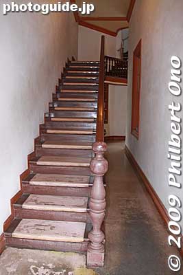 Stairs to the second floor.
Keywords: yamagata kajo park museum 