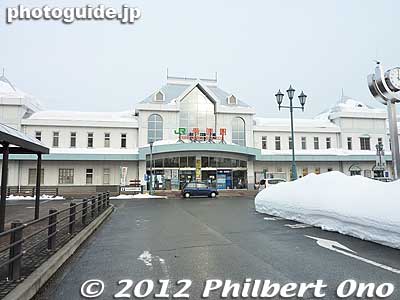JR Yonezawa Station in winter (Feb.).
Keywords: yamagata yonezawa station train
