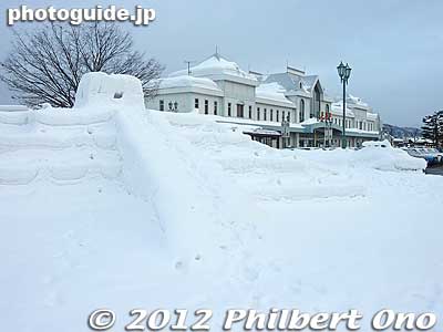 Keywords: yamagata yonezawa station snow sculpture