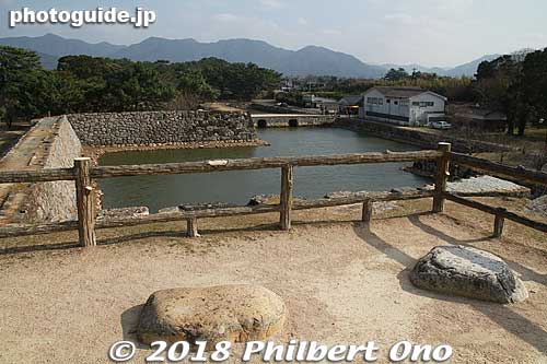 Views from Hagi Castle's main tenshu tower foundation.
Keywords: yamaguchi hagi castle