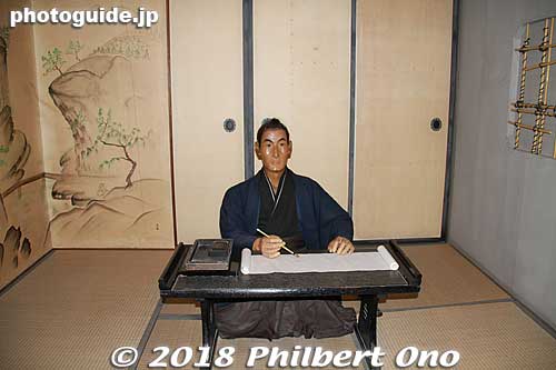 Yoshida Shoin studying.
Keywords: yamaguchi hagi yoshida shoin history museum