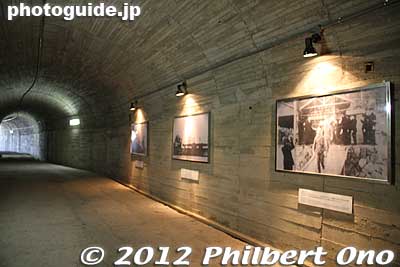 More photos on the other tunnel wall.
Keywords: yamaguchi ozushima island kaiten human manned torpedo suicide