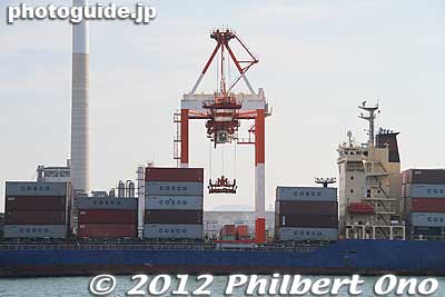 Tokuyama Port offloading a container ship for Costco.
Keywords: yamaguchi shunan tokuyama seto inland sea