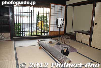 Exclusive room with a koto.
Keywords: yamaguchi yanai Muroyano-sono museum traditional townscape