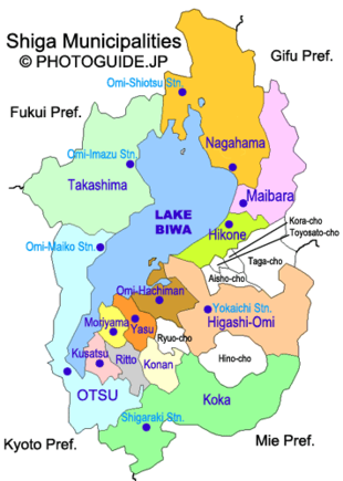 Map of Shiga