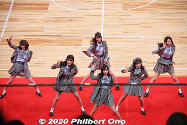 entertainment by AKB48 Team 8, a Japanese pop idol group