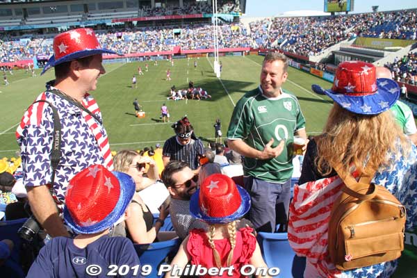 2019 Rugby World Cup in Kumagaya USA fans