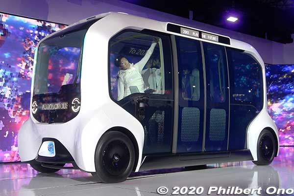"e-Palette" electric vehicle at Tokyo Motor Show in fall 2019
