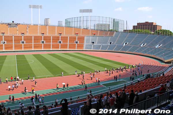 Sayonara Tour of the old Japan National Stadium in May 2014.