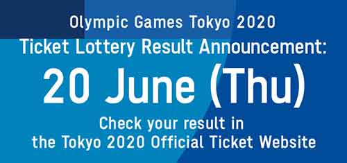 June 20, 2019: Results of first ticket lottery announced.