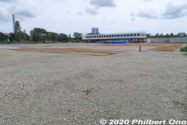 September 2020: Yumenoshima Park Archery Field (YAF) under construction (Final Field).