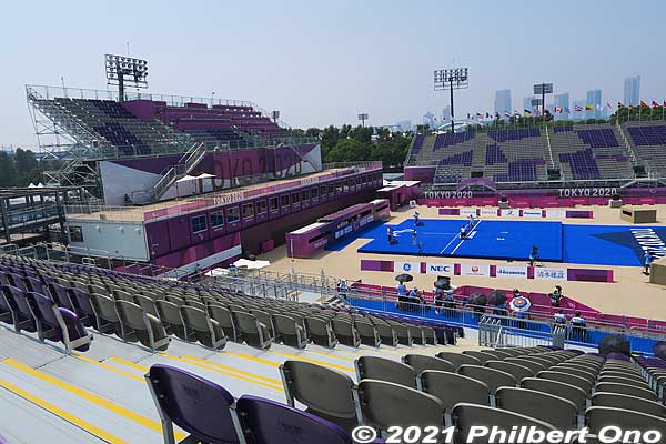 Yumenoshima Final Field as seen from the South Stand