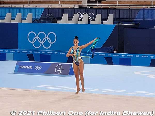 Cabo Verde rhythmic gymnast Marcia Alves Lopes