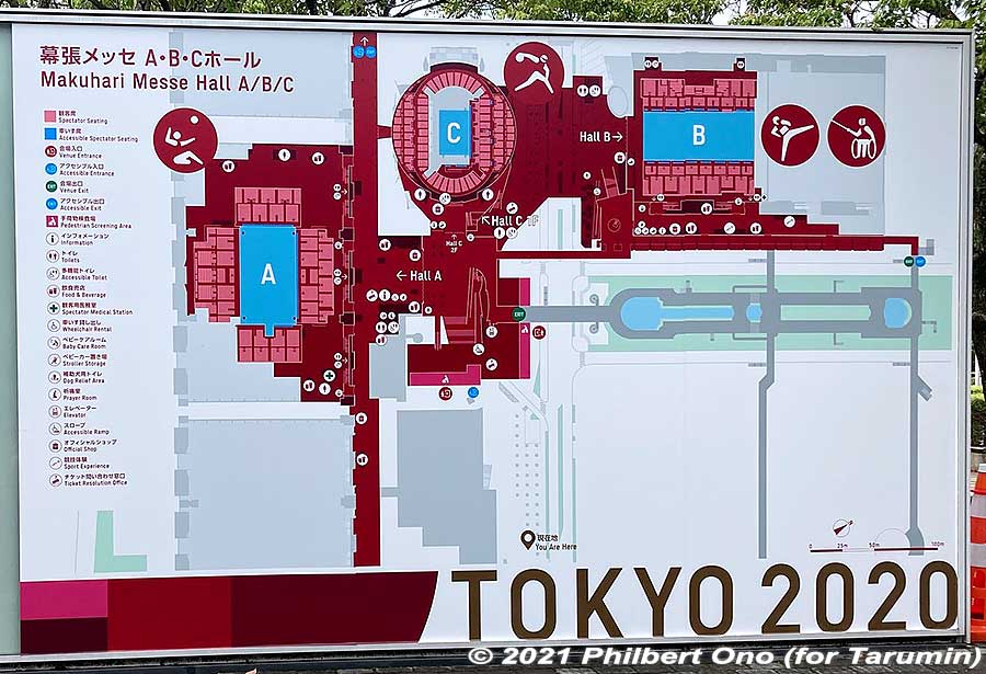 Makuhari Messe Hall map