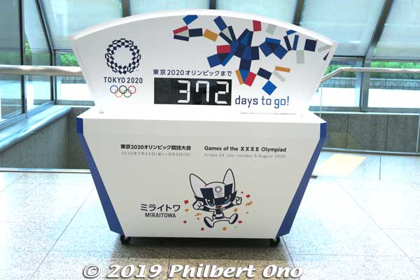 Olympic countdown clock at TMG