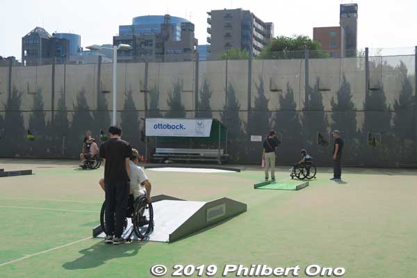 Outdoor wheelchair obstacle course experience, Tokyo 2020 Paralympics 1 Year to Go!