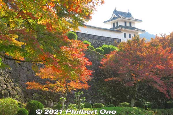 Gujo-Hachiman Castle fall foliage