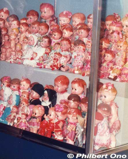 Sekiguchi Doll House displaying celluloid dolls.