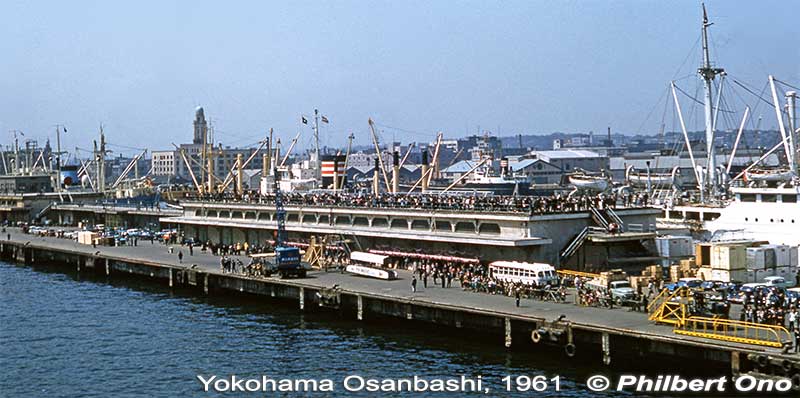 Yokohama Port Osanbashi Pier in 1961