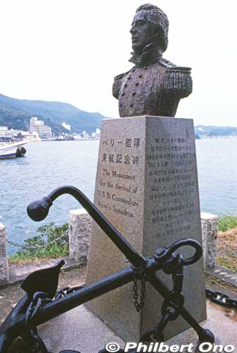 Perry Monument in Shimoda to commemorate his arrival in Japan.