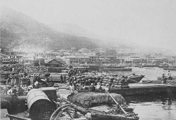Hakodate Port in 1897. (Photo by Ogawa Kazumasa.)