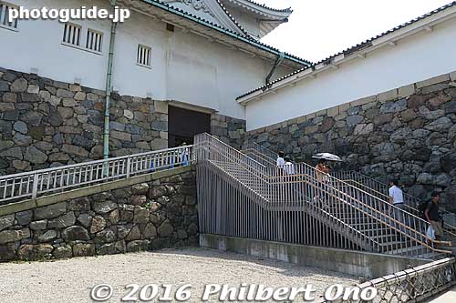Entrance to the main castle tower when it was still open. Nagoya Castle's main tower closed on May 6, 2018 to be dismantled (and reconstructed). Interior photos were taken when it ws still open.
Keywords: aichi nagoya castle