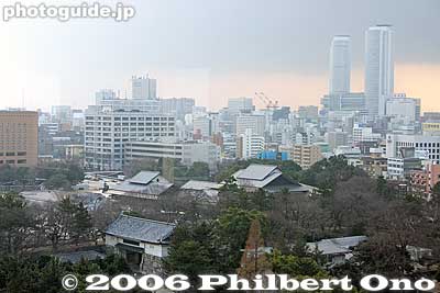 Nagoya Station's twin towers in the distance.
Keywords: aichi prefecture nagoya castle
