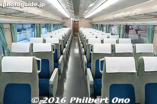 Inside the 0 Series Shinkansen (1st generation).
Keywords: aichi nagoya train railway railroad museum shinkansen