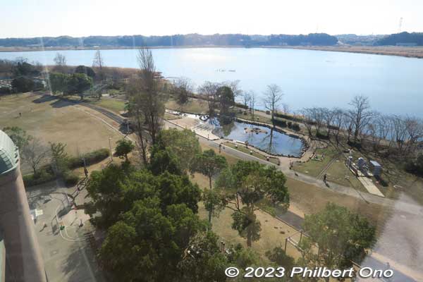 View of Lake Teganuma from Mizu no Yakata (Water Pavilion) lookout tower.
Keywords: Chiba Abiko Lake Teganuma