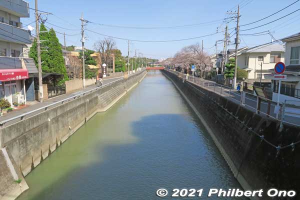 Mama River empties into Edogawa River. We later walked along Edogawa River toward Konodai Station on the Keisei Line.
Keywords: chiba ichikawa