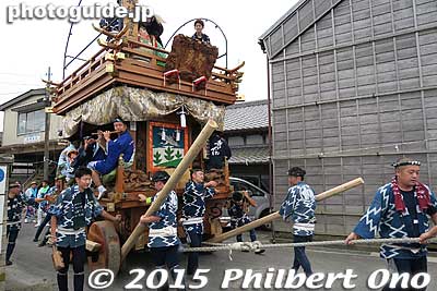Minamoto no Yoshitsune float from Kamijuku 上宿.
Keywords: chiba katori sawara taisai autumn fall festival matsuri