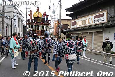 Emperor Nintoku float from Minami-yokojuku 南横宿.
Keywords: chiba katori sawara taisai autumn fall festival matsuri