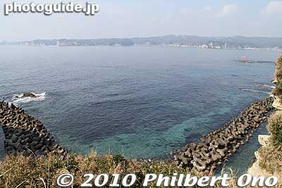 Katsuura has a scenic coastline. This is the Pacific Ocean.
Keywords: chiba katsuura 