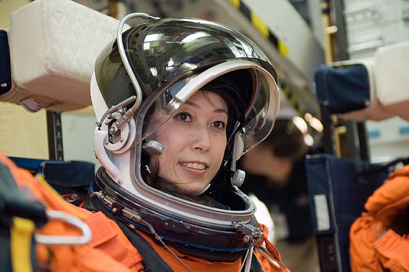 9 Dec. 2009 --- Naoko Yamazaki participates in a training session in one of the full-scale trainers in the Space Vehicle Mock-up Facility...
9 Dec. 2009 --- Japan Aerospace Exploration Agency (JAXA) astronaut Naoko Yamazaki, STS-131 mission specialist, participates in a training session in one of the full-scale trainers in the Space Vehicle Mock-up Facility at NASA's Johnson Space Center. Attired in a training version of her shuttle launch and entry suit, Yamazaki is seated on the middeck for a post insertion/de-orbit training session.
