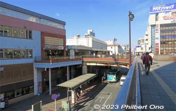 Leaving JR Tsudanuma Station north exit.
Keywords: Chiba Narashino Tsudanuma Station train