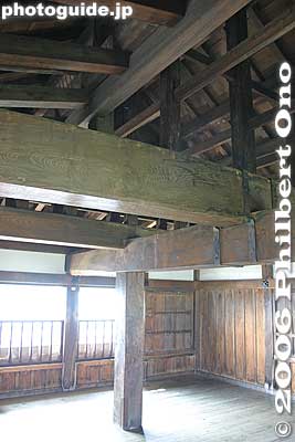 Ceiling on top floor
Keywords: fukui sakai maruoka castle tower