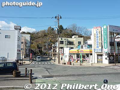 Road in front of Yumoto Station. I walked around.
Keywords: fukushima iwaki yumoto onsen hot spring spa