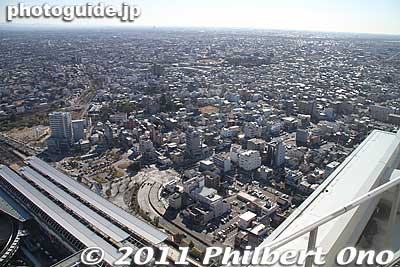 View of JR Gifu Station from Gifu City Tower 43, looking toward Nagoya.
Keywords: gifu city tower 