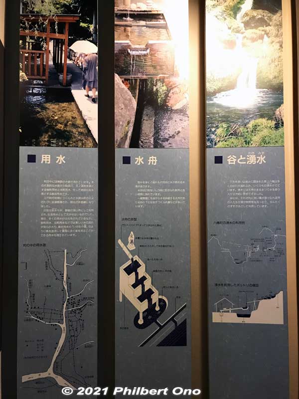Traditional uses of water in Gujo-Hachiman.
Keywords: gifu Gujo Hachiman Hakurankan museum