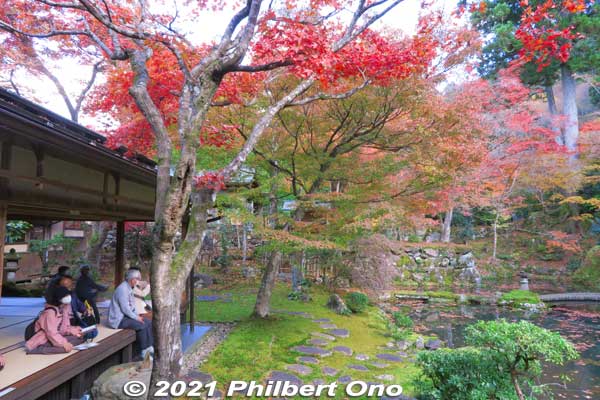 Jion-zenji Temple's Tessoen Zen garden is Gujo-Hachiman's second most famous spot for autumn colors.
Keywords: gifu gujo hachiman jionji jionzenji zen Buddhist temple tessoen garden fall autumn leaves foliage