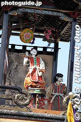 Karakuri puppet.
Keywords: gifu hashima takehana matsuri festival floats