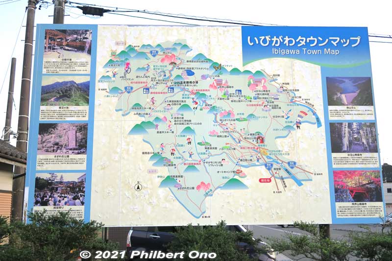 Map of Ibigawa Town.
Keywords: gifu ibigawa ibi station train