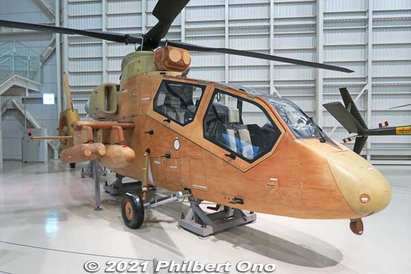 Kawasaki XOH-1 wooden mockup helicopter from the 1990s.
Keywords: gifu Kakamigahara Air Space Museum aviation airplane