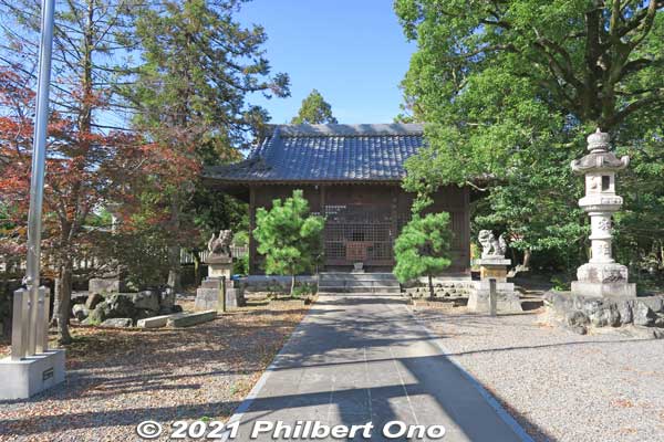 Mie Shrine prayer hall. 美江神社
Keywords: gifu mizuho mieji-juku nakasendo